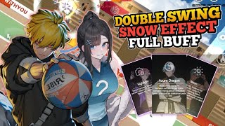 🔥 Combo Double Swing Nishikawa x Sara   Full Buff Card Colosseum | The Spike Cross