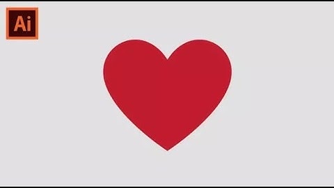 Learn how to create a Facebook heart emoji in Adobe Illustrator | Valentine