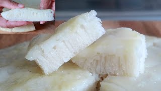 STEAMED RICE CAKE | RICE FLOUR RECIPES | RICE FLOUR SNACKS