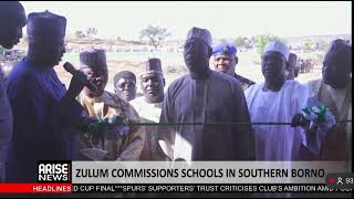 GOV. ZULUM COMMISSIONS SCHOOLS IN SOUTHERN BORNO