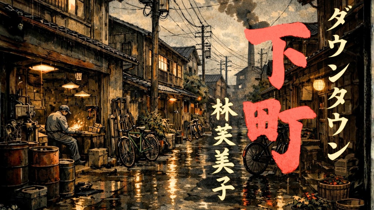 【朗読】林芙美子『下町(ダウンタウン）』戦争から帰らぬ夫、子どもを抱えて行商に出たりよは・・・朗読：ひなまつリリ/睡眠/作業用/大人の朗読/短編/日本文学