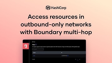 Access resources in outbound-only networks with Boundary multi-hop