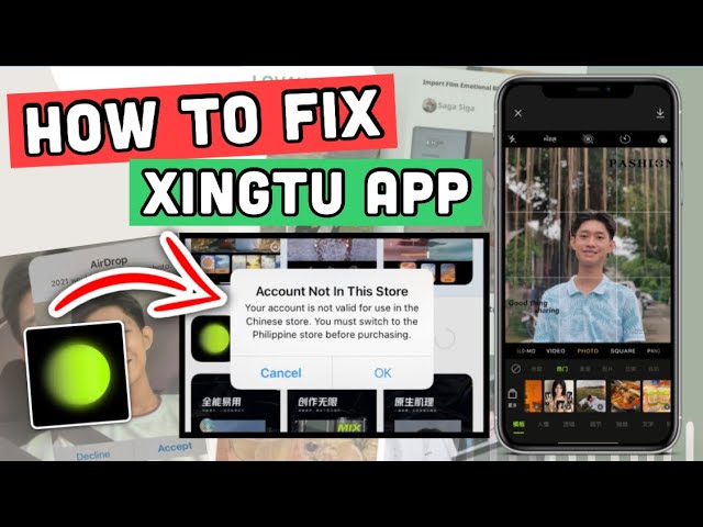 HOW TO FIX XINGTU APP ON IOS | XINGTU APP FIXED ACCOUNT NOT IN THIS STORE | 醒图 XINGTU APP TUTORIAL | class=