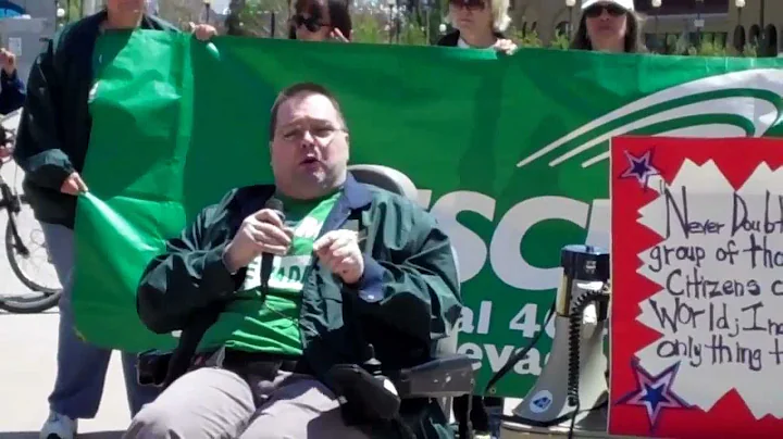 Tracy Dupree speaking at Labor rally May 5, 2012 (...