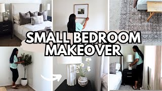 SMALL BEDROOM MAKEOVER ON A BUDGET | Affordable Decorating Ideas