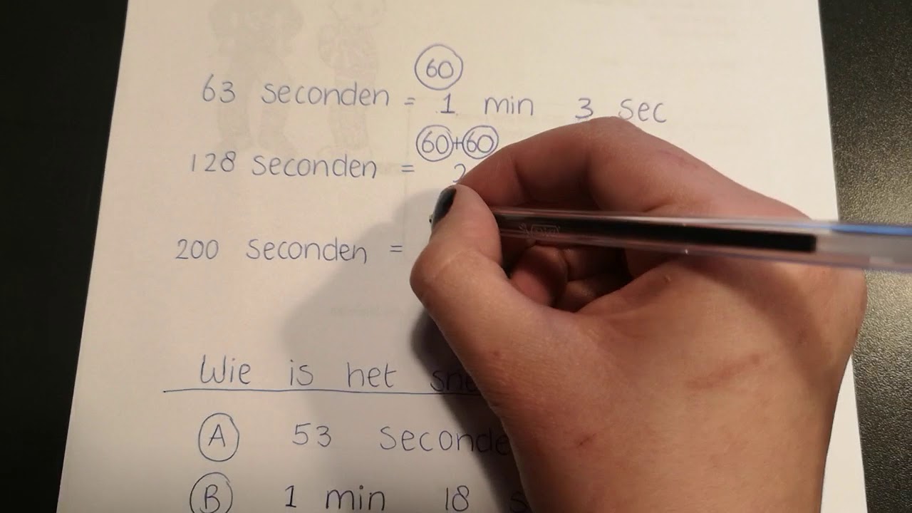 Rekenen met minuten en seconden - YouTube