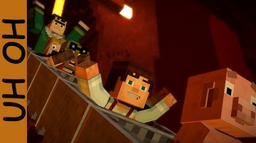 Through the Nether | Minecraft Story Mode | Episode 1 Part 5