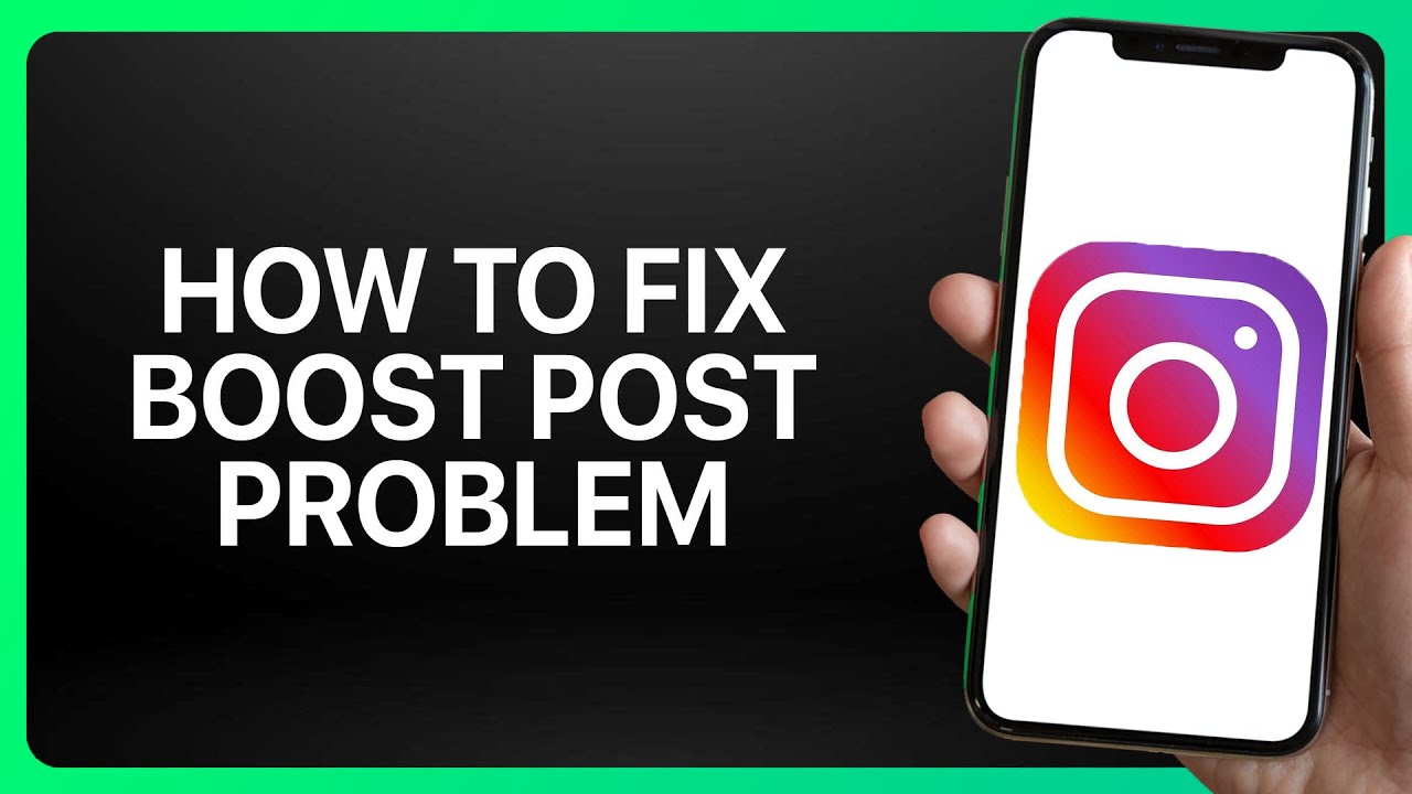 How To Fix Boost Post Problem On Instagram Tutorial - YouTube