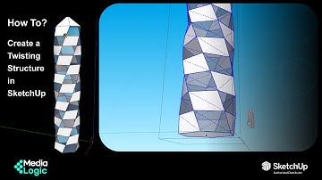#HowTo: Create a #Twisting #Structure in #SketchUp