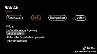 lirik lagu 𝙒𝙄𝙆 𝘼𝙃