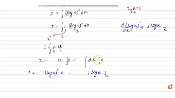 `int (logx)^2dx=`