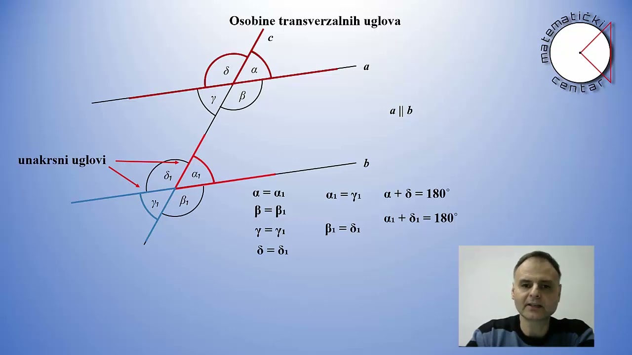 Uglovi na transverzali 5. razred