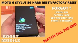 Moto G Stylus 5G hard reset | Remove Pin, Password, FaceLock | Boost Mobile | Metropcs screenshot 5