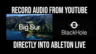 Record Audio from Youtube for MacOS w/ Blackhole (m1 compatible)