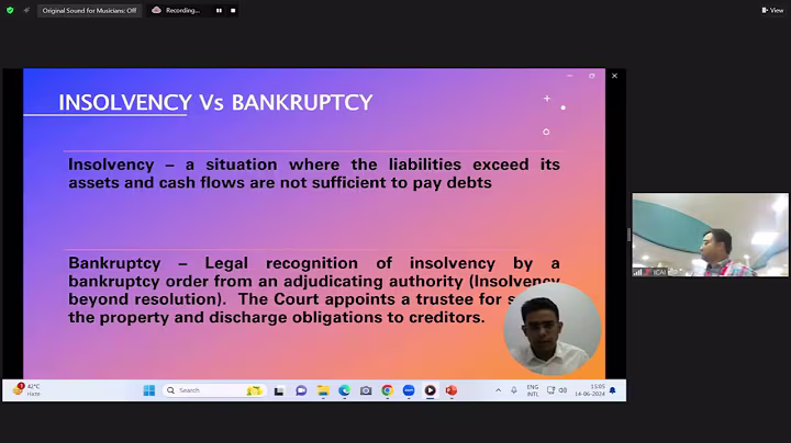 Webinar On "Pre-Packaged Insolvency Resolution Process for MSME"