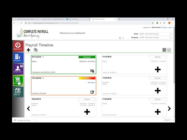 Evolution Payroll Demo