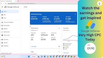 Watch the earnings and get inspired | Google AdSense loading method 2023