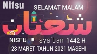 UCAPAN MENYAMBUT MALAM NISFU SYA'BAN 1442 HIJRIYAH 28 MARET TAHUN 2021 MASEHI