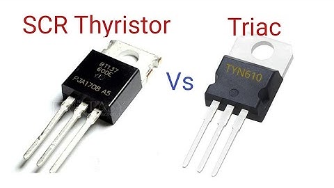 Different between SCR  and Triac