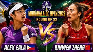 🔴LIVE! ALEX EALA VS QINWEN ZHENG 󠁯•󠁏 2026 Mubadala DC Open •󠁏 Round of 32  | Reaction and Watchalong