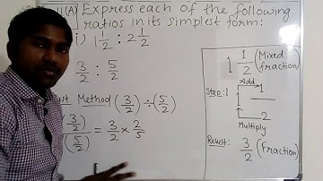 Q.1(c)(i) - Ex.11(A) - Ratio - ICSE Maths Class 6th - Chapter 11.
