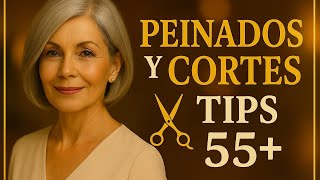 Los mejores cortes de pelo & consejos de peinados para dama 55  60 