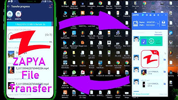 Transfer Files Without Data Cable From Phone To PC & PC To  Phone By Using Zapya