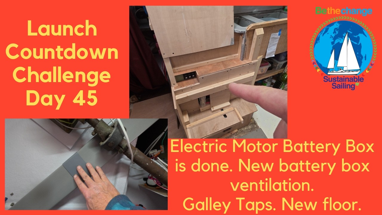⁣Battery Box 4 Electric Motor DONE! Day 45 count to 0 launch challenge #BoatRefit #DIY #ElectricBoat