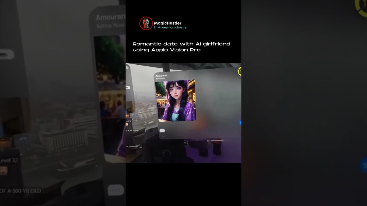 Romantic date with AI girlfriend using Apple Vision Pro 😅 