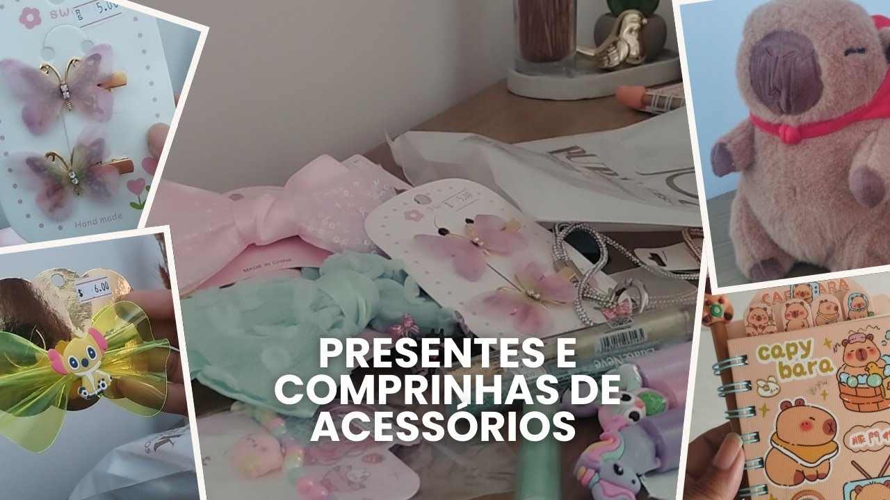 Presentes de Natal e comprinhas de acessórios