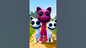 SIZE COMPARISON ZOONOMALY SMILING FAMILY vs POPPY PLAYTIME SMILING CRITTERS IN GARRY