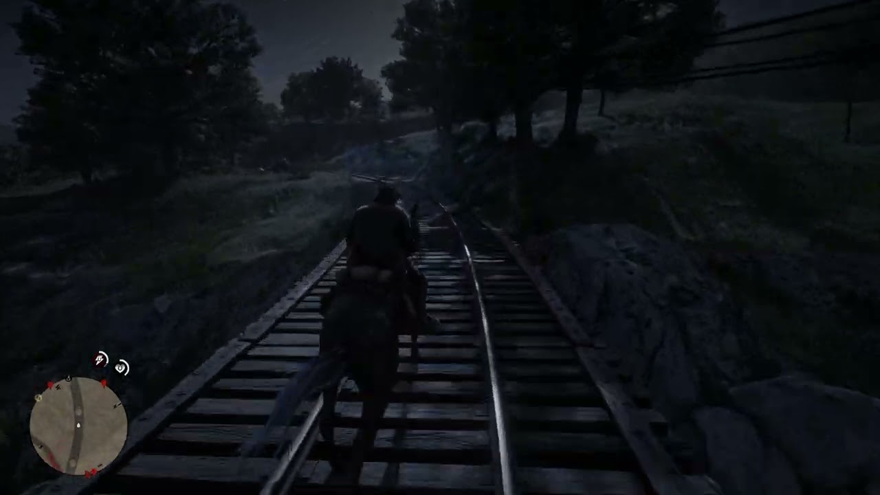 WTF! GHOST TRAIN in RDR2 after 400hrs for the first time I see it