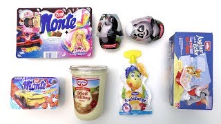 Fancy Milk Stuff: Surprise Pudding, Hot Wheels, Barbie, Monte, Müller Corner, etc.