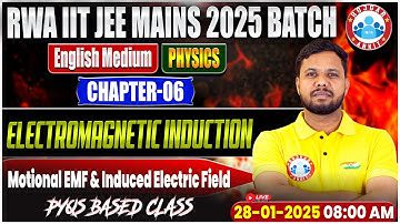 JEE Mains Physics Chapter 6 Electromagnetic Induction | Physics PYQs For IIT JEE Mains 2025 By RWA