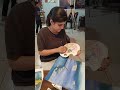 "2nd Day Art Workshop 🎨 Student Creating Magic with Charcoal | #shorts"