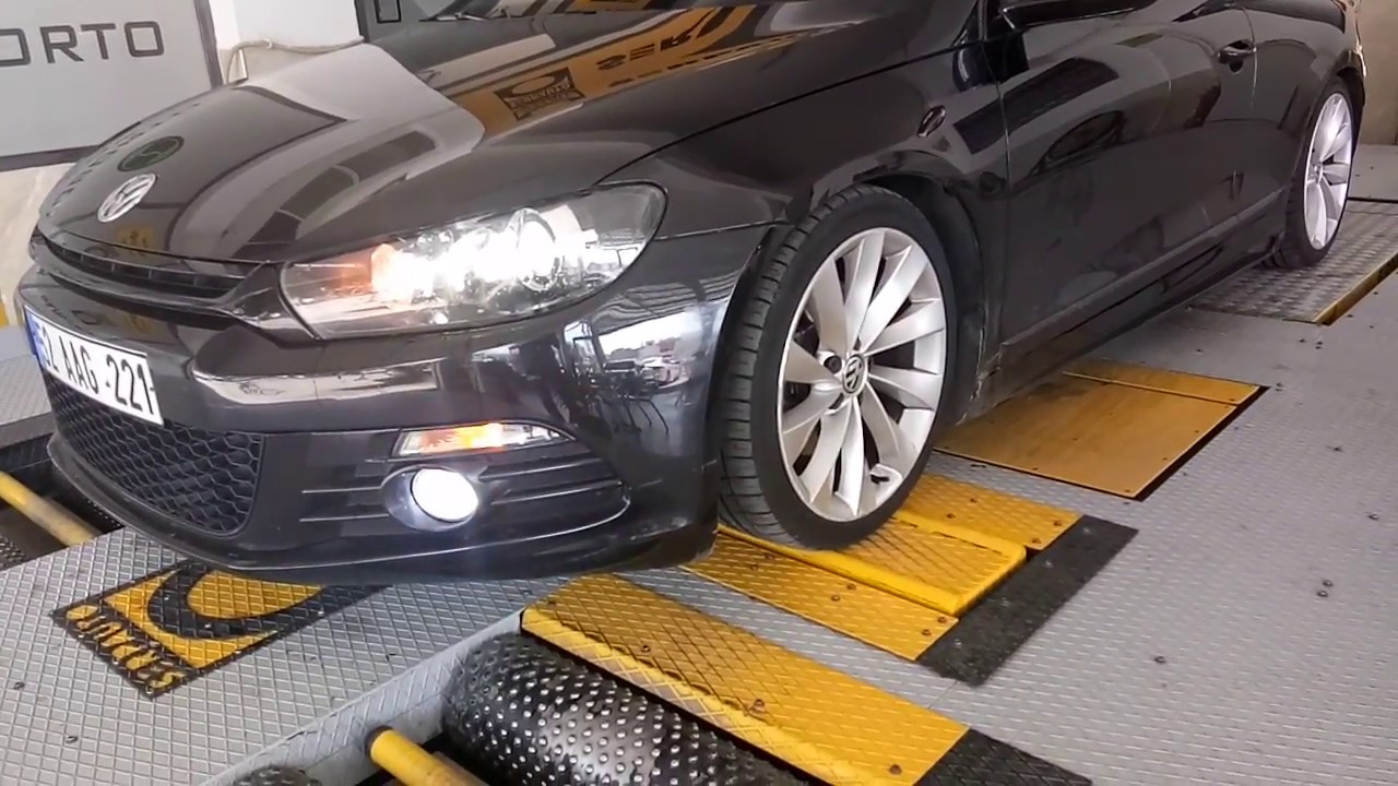 Drift, suspension and brake tests for VW Scirocco on Serpauto equipment!