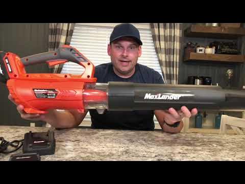 MAXLANDER Leaf Blower Cordless with Battery and Charger, 350CFM