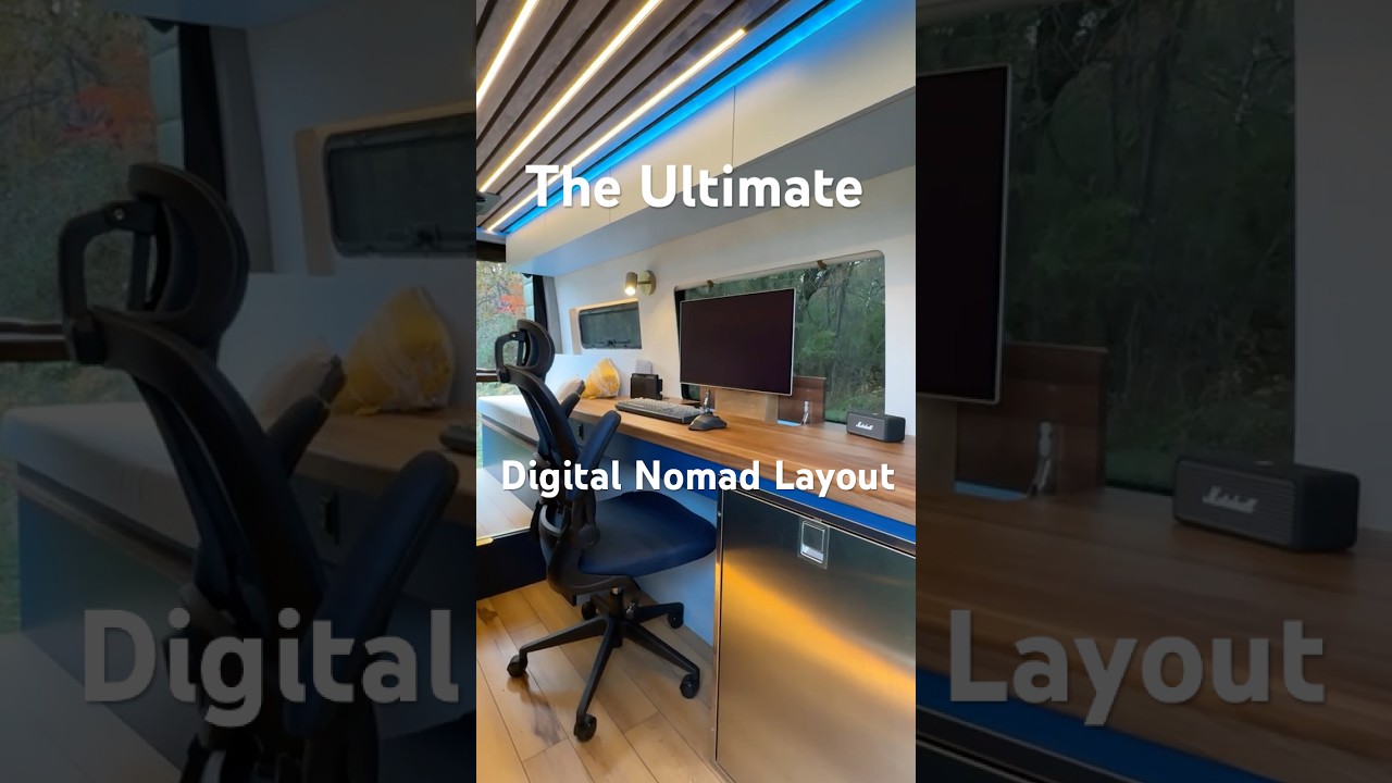 rewrite this title Work. Travel. Live. — The Ultimate Digital Nomad Van Reveal
