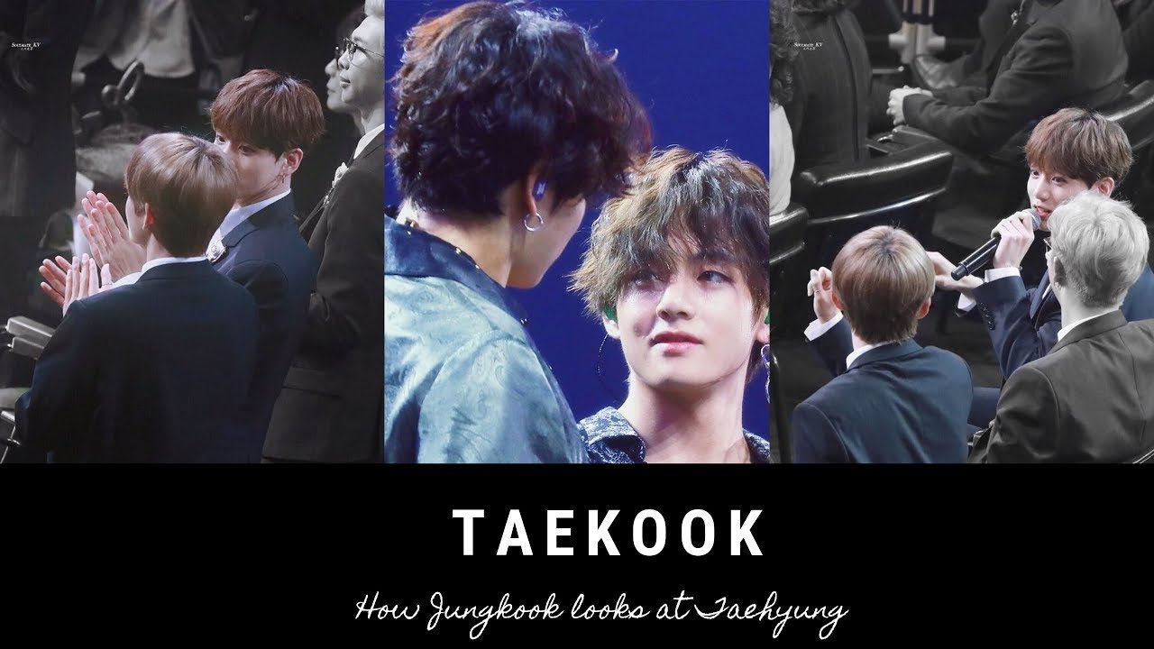 How Jungkook looks at Taehyung (Taekook)