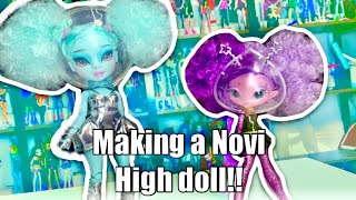 Turning my Shadow High doll into a Novi Stars alien doll! Rainbow High hair styling! Zooey Electra