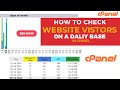 How to Check  Website Visitors on Daily Base in Cpanel ?
