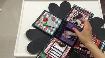 Explosion box / birthday box / diy / handmade / falling card