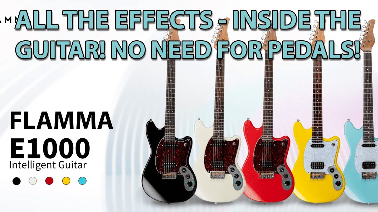 エレキギター FLAMMA E1000 Pearl Black FLAMMA Intelligent Guitar E1000 – Flamma Innovation