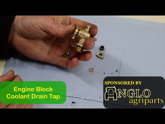 Tractor Radiator Engine Block Drain Tap - Brass, 1/4" BSP, For Nuffield & Leyland