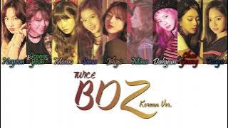 TWICE (트와이스) - BDZ (Korean Ver.) Han/Rom/Eng Colour Coded Lyrics