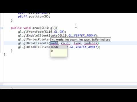 Android Application Development Tutorial   175   glDrawElements method   YouTube