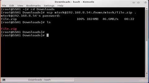 Lession 17 - Video 2: How can I copy (filefiles) from a remote host using SCP.