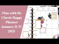 Plan with Me- Classic Happy Planner- January 11-17, 2021