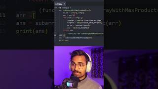 Day- 40/120- Maximum Product Subarray | Cracking/Solving Striver&#39;s AtoZ Sheet using Python