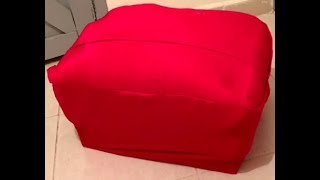 Easy steps to making a padded footstool.